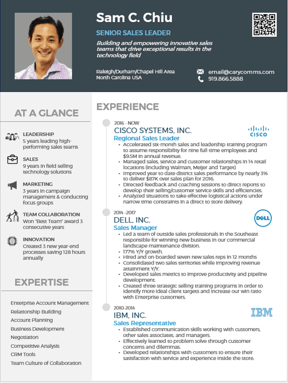 Modern resume