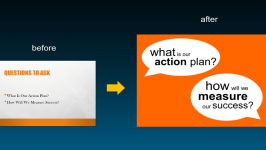 Slide makeover: before & after