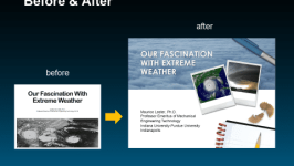 Educational presentation makeover: before & after